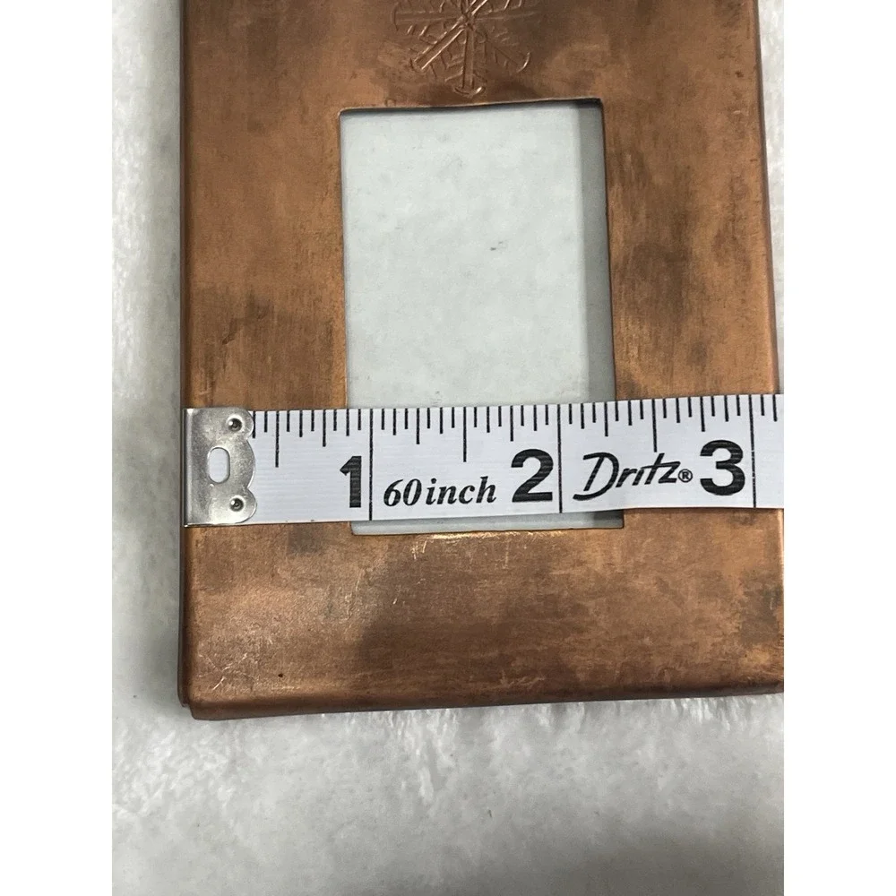 2 Christmas Tree Ornament Photo Picture Frame‎ Metal Snowflake Heavy See Photos